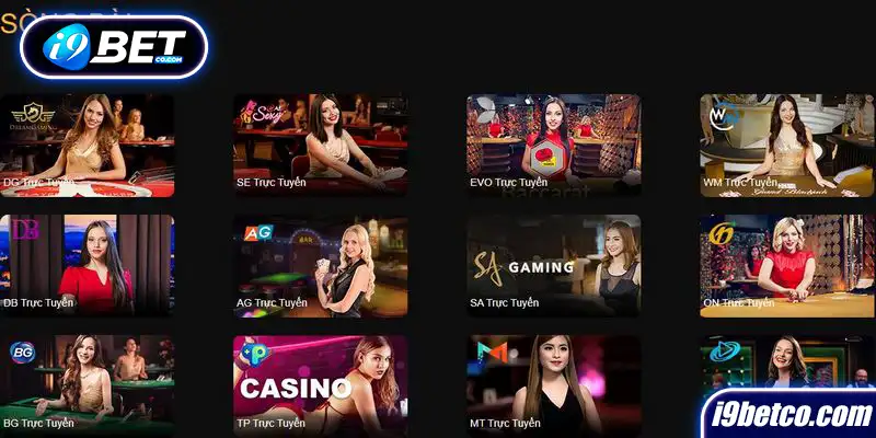 Đa dạng sảnh cược cung cấp game bài tại casino i9BET 